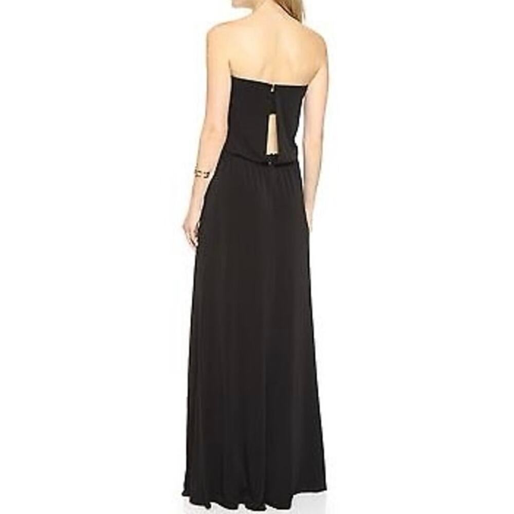 New RACHEL ZOE ‎ Open Back Drape Strapless Maxi Long Column Dress Women's Sz 4